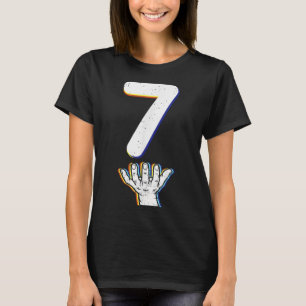 Camiseta Traje de Halloween Número 7 Coincidente 67 Meme Ho