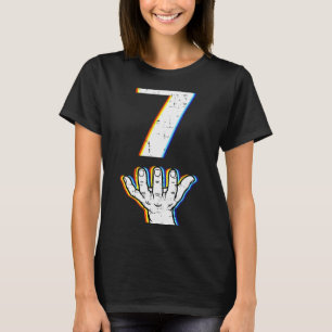 Camiseta Traje de Halloween Número 7 Coincidente 67 Meme Ho