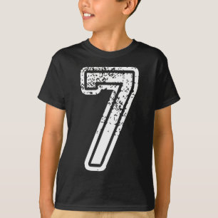 Camiseta Traje de Halloween Número 7 Coincidente 67 Meme Ho