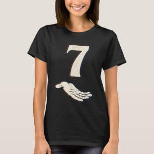 Camiseta Traje de Halloween Número 7 Coincidente 67 Meme Ho