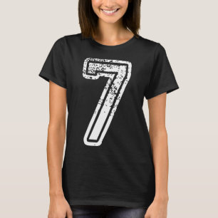 Camiseta Traje de Halloween Número 7 Coincidente 67 Meme Ho