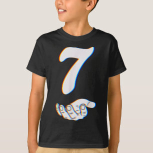 Camiseta Traje de Halloween Número 7 Coincidente 67 Meme Ho
