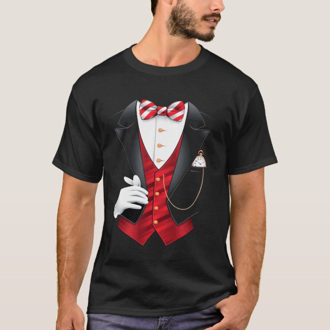 Camiseta Traje de mago esmoquin (Anverso)