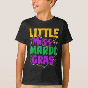 Camiseta Traje de Mardi Gras para niñas pequeñas Mardi Gras