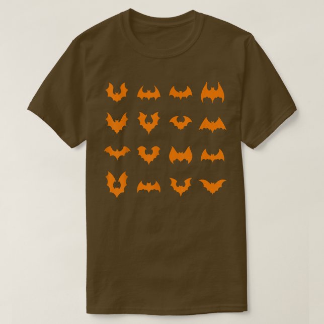 Camiseta Traje de murciélagos de Halloween (Diseño del anverso)