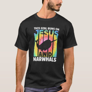 Camiseta Traje de Narwhal para la mujer de ropa de amante d