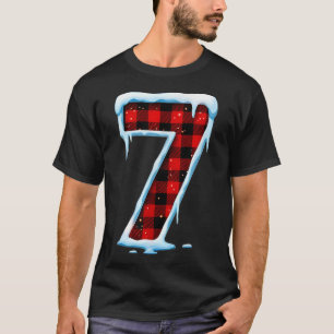 Camiseta Traje de Navidad Número 7 Coincidente 67 Meme Homb