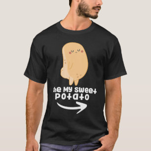 Camiseta Traje De Pareja De Patata Cuta Para La Que Me Dulc