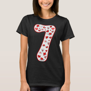Camiseta Traje de pareja número 7 Duo 67 Meme Seis Siete Va