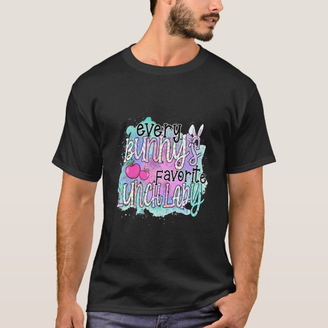 Camiseta Traje De Pascua Aburrido Cada Bunnys Comida Favori (Anverso)