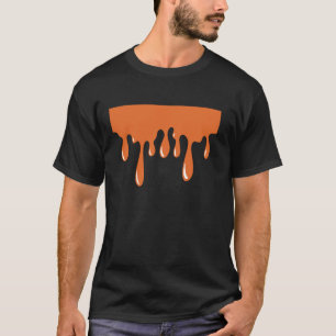 Camiseta Traje de pastelito de chocolate a color naranja