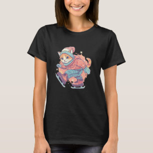 Camiseta Traje de patinaje sobre hielo para gatos y diversi