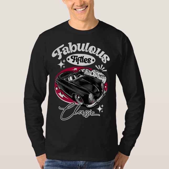 Camiseta Traje de Rockabilly 50s Sock Hop Rock And Roll Gre (Anverso)