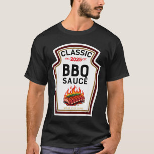 Camiseta traje de salsa de barbacoa para Halloween familia 