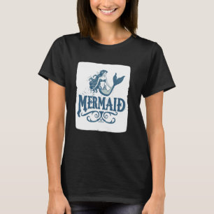 Camiseta Traje de Sirena para Amantes de Conchas y Mar