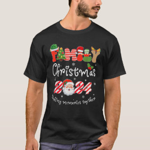 Camiseta Traje de vacaciones familiar divertido elfo Santa