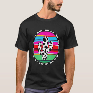 Camiseta Traje de vaquera niña del cactus leopardo Jinete d