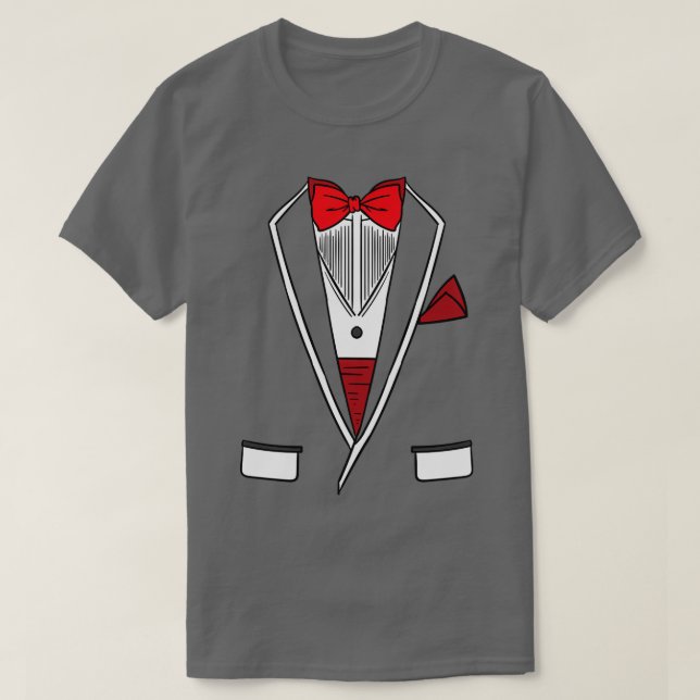 Camiseta Traje de Vestido de Tuxedo de Fiesta de Soltero de (Diseño del anverso)