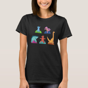 Camiseta Traje de yoga de dinosaurio Dinos meditación Namas