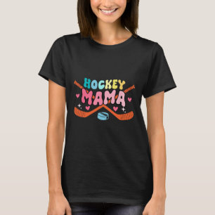 Camiseta Traje del Día del Padre Mamá Jugador de Hockey Fan