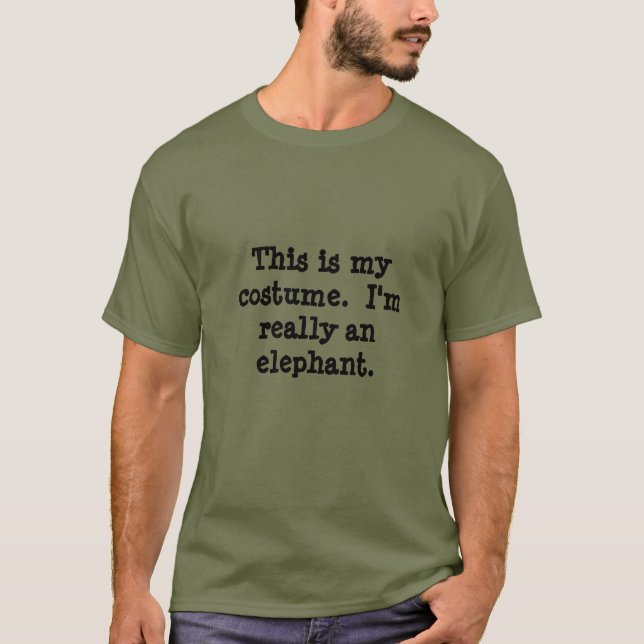 Camiseta Traje del elefante (Anverso)