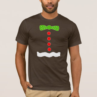 Camiseta traje del hombre de pan de jengibre
