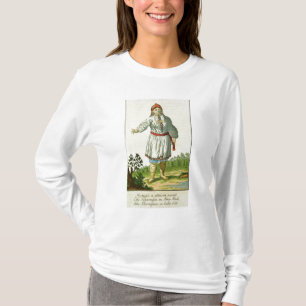 Camiseta Traje del verano del campesino de la mujer, tribu