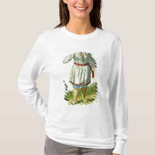 Camiseta Traje del verano del campesino de la mujer, tribu
