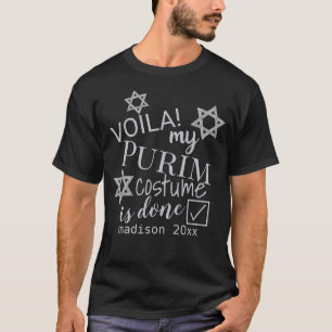 Camiseta Traje divertido conocido de plata de Magen David