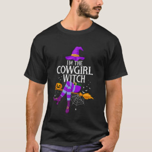 Camiseta Traje familiar a juego Soy la bruja vaquera Pascua