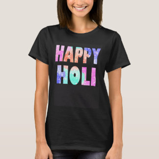 Camiseta Traje feliz del festival Holi para mujeres niños h