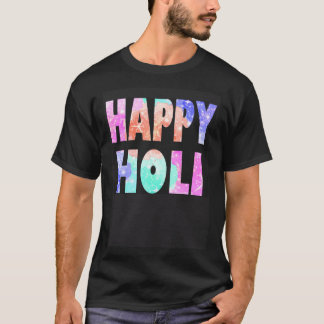 Camiseta Traje feliz del festival Holi para mujeres niños h