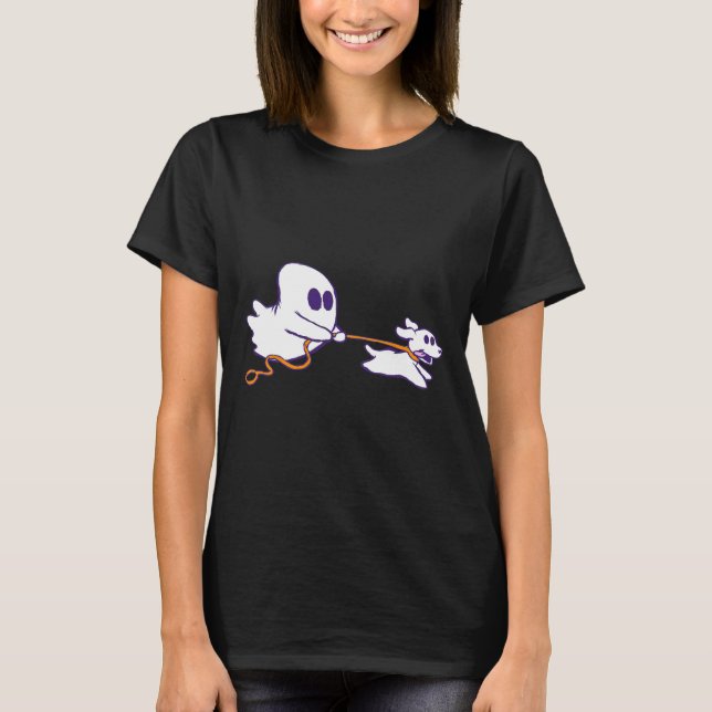 Camiseta Traje gráfico de Halloween para el perro fantasma (Anverso)