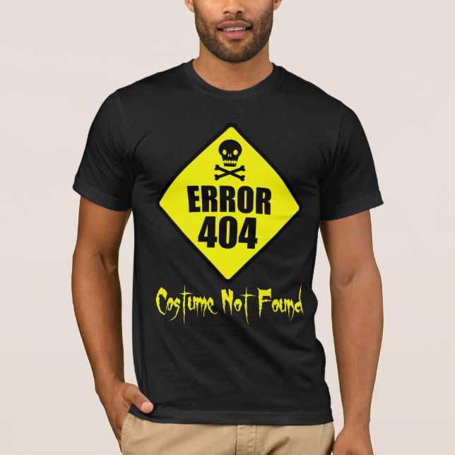Camiseta Traje Halloween no encontrado del error 404 (Anverso)