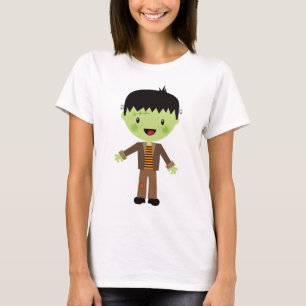 Camiseta Traje lindo de Frankenstein Halloween