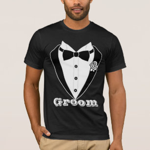 Camiseta Traje masculino personalizado en Tuxedo Groom