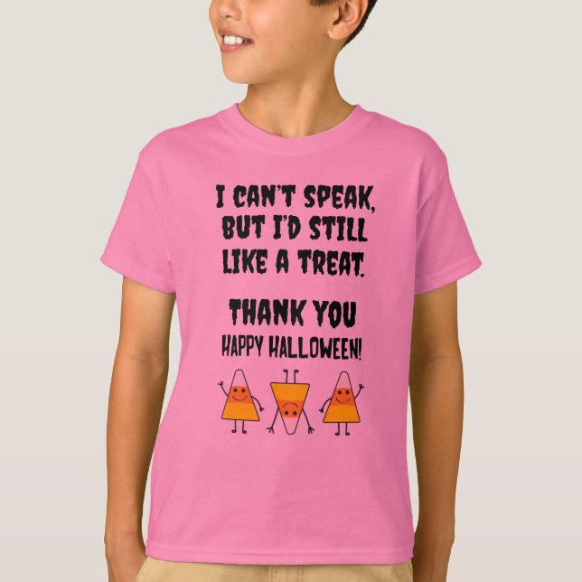 Camiseta Traje no verbal del truco o de la invitación del (Anverso)