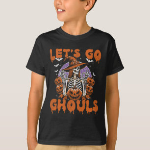 Camiseta Traje Retro De Bruja Go Ghouls De Halloween Para M