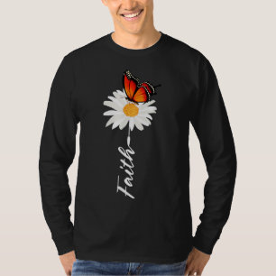 Camiseta trajes bonitos para las mujeres fe mariposa jardín