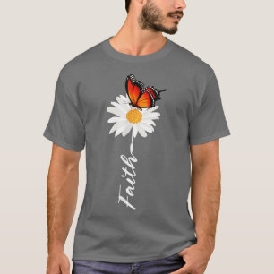 Camiseta trajes bonitos para las mujeres fe mariposa jardín