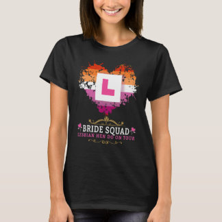 Camiseta Trajes de Despedida de Soltera Lesbiana para Mujer