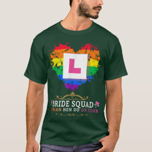 Camiseta Trajes de Despedida de Soltera Lesbiana para Mujer