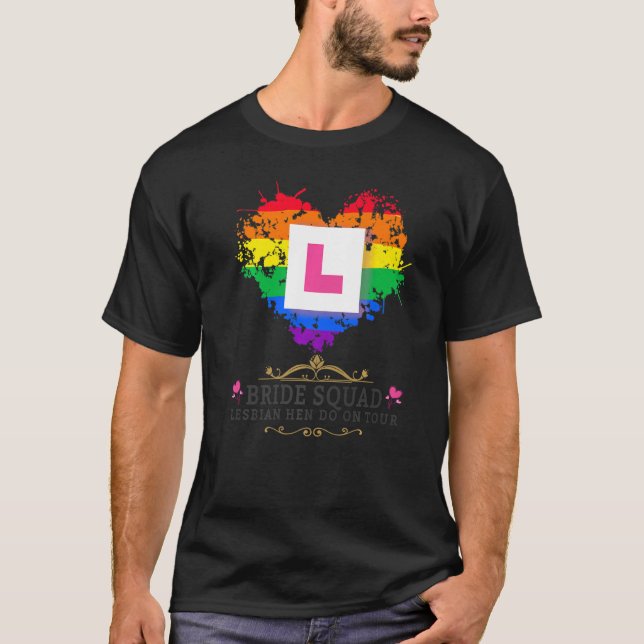 Camiseta Trajes de Despedida de Soltera Lesbiana para Mujer (Anverso)