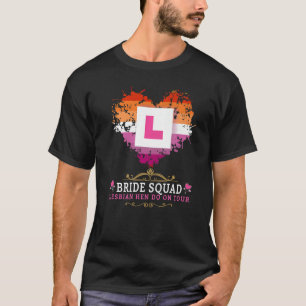 Camiseta Trajes de Despedida de Soltera Lesbiana para Mujer