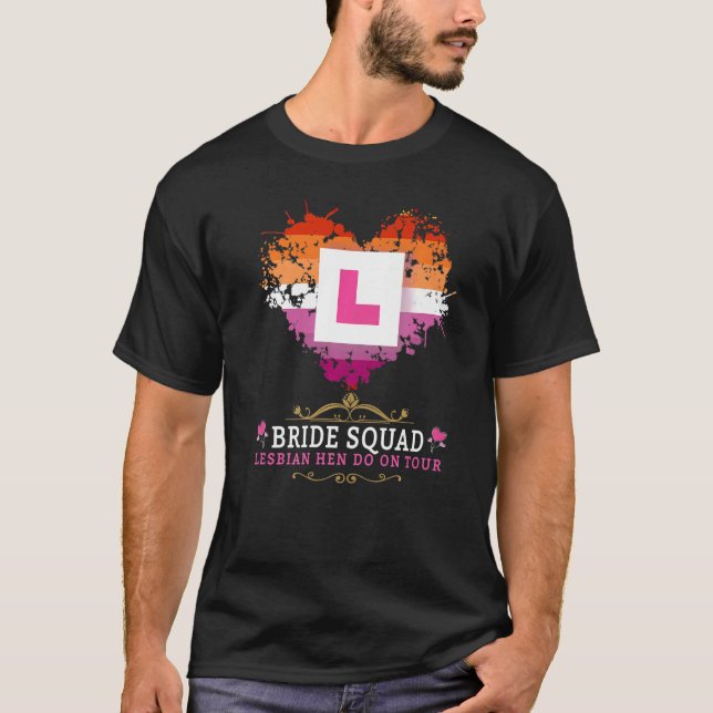 Camiseta Trajes de Despedida de Soltera Lesbiana para Mujer (Anverso)
