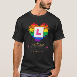 Camiseta Trajes de Despedida de Soltera Lesbiana para Mujer