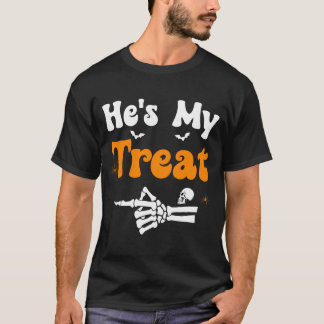 Camiseta Trajes de hombre esqueleto parejas coincidentes ha