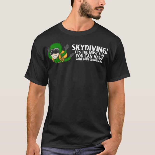 Camiseta Trajes De Skydiving Para Hombres Paracaídas Skydiv (Anverso)