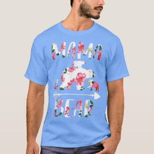 Camiseta Trajes Familiares De Correspondencia Floral, Mamá
