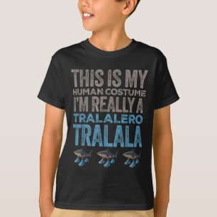 Camiseta Tralalero Tralala Disfraz Humano Funny Halloween M
